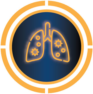 Focused respiratory menu icon